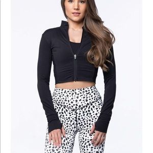 Balance Athletica- Elevate Cropped Zip- Dire Wolf